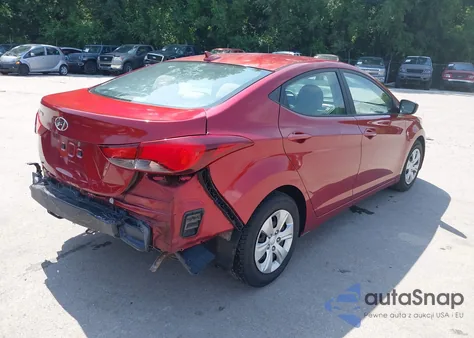 2016 Hyundai Elantra Se из США, поврежденный, VIN 5NPDH4AE9GH711804